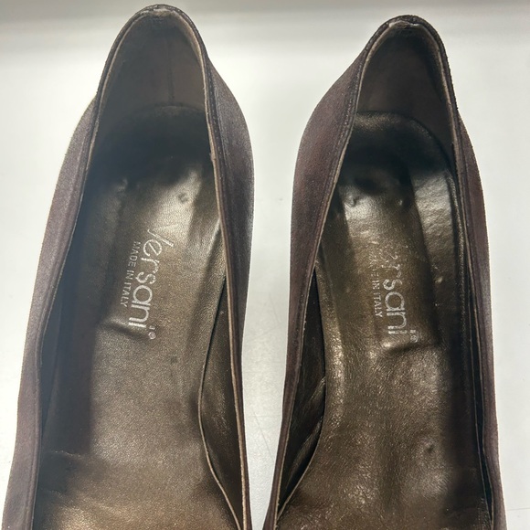 Versani Women's Brown Vintage Heels Size 8 - Picture 3 of 9